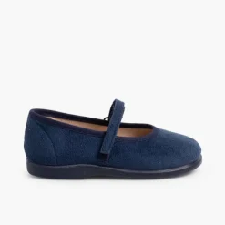 Menina Pisamonas Sapatos Merceditas Bamara Com Tiras Aderentes