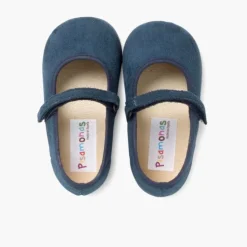 Menina Pisamonas Sapatos Merceditas Bamara Com Tiras Aderentes