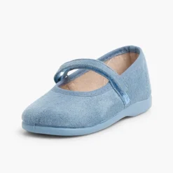 Menina Pisamonas Sapatos Merceditas Bamara Com Tiras Aderentes