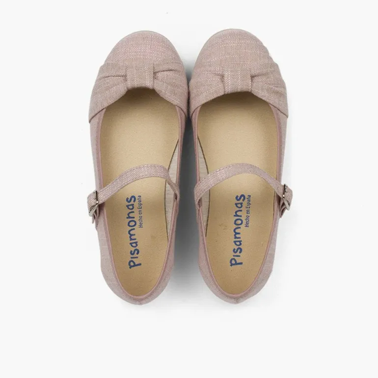 Menina Pisamonas Sapatos Merceditas Cerimónia Laco Fivela