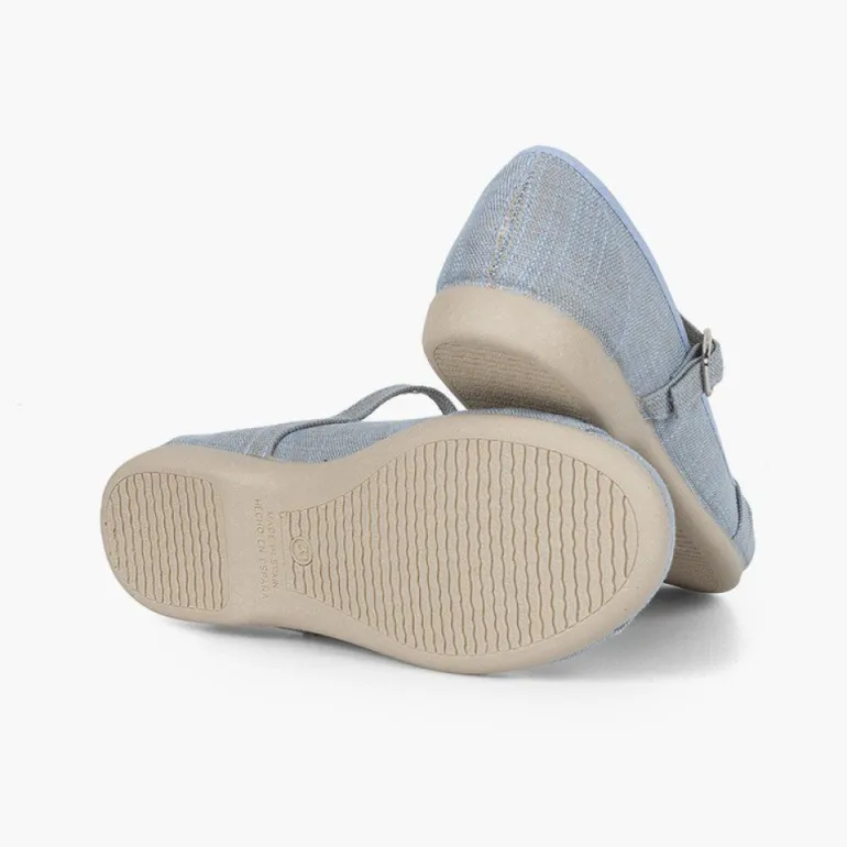 Menina Pisamonas Sapatos Merceditas Cerimónia Laco Fivela