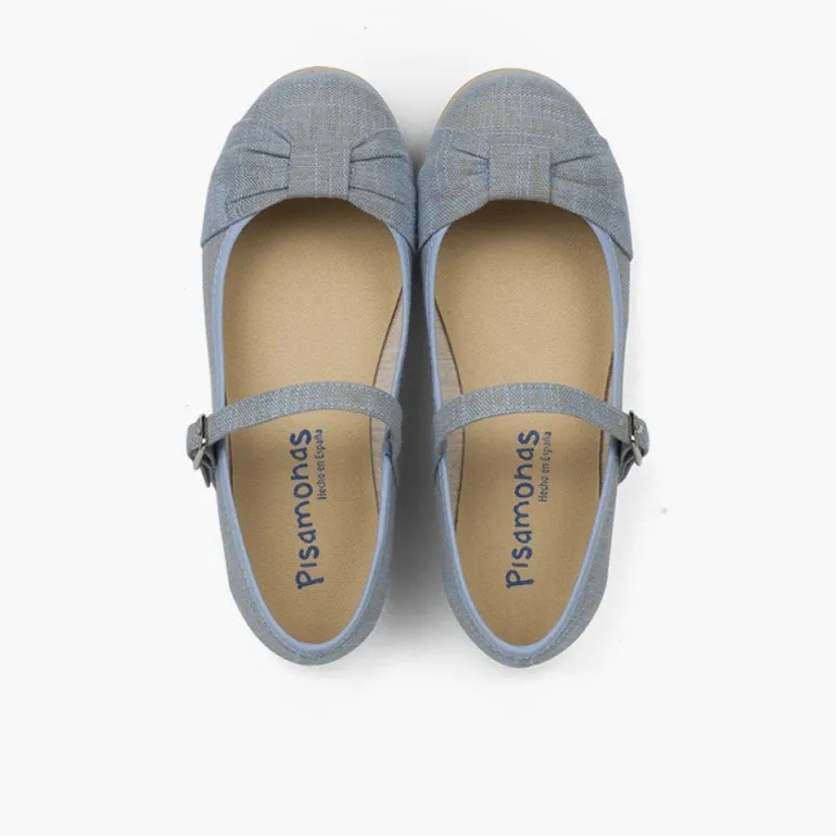 Menina Pisamonas Sapatos Merceditas Cerimónia Laco Fivela
