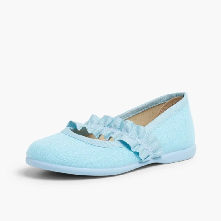Menina Pisamonas Sapatos Merceditas Com Tira Elastica Larga