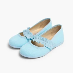 Menina Pisamonas Sapatos Merceditas Com Tira Elastica Larga
