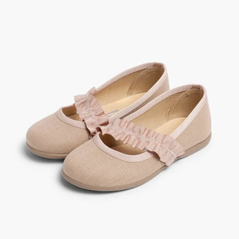 Menina Pisamonas Sapatos Merceditas Com Tira Elastica Larga