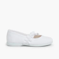 Menina Pisamonas Sapatos Merceditas Com Tira Elastica Larga