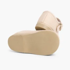 Menina Pisamonas Sapatos Merceditas De Lona Para Meninas