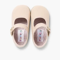 Menina Pisamonas Sapatos Merceditas De Lona Para Meninas