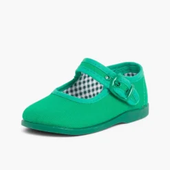 Menina Pisamonas Sapatos Merceditas De Lona Para Meninas