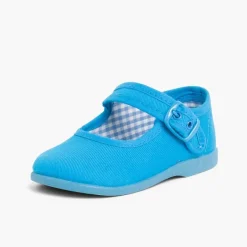 Menina Pisamonas Sapatos Merceditas De Lona Para Meninas