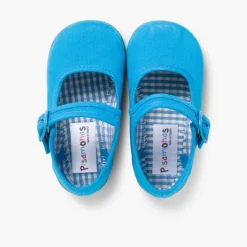 Menina Pisamonas Sapatos Merceditas De Lona Para Meninas