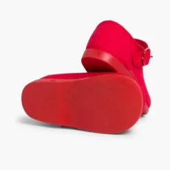 Menina Pisamonas Sapatos Merceditas De Lona Para Meninas