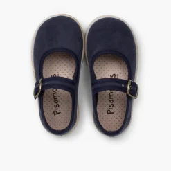 Menina Pisamonas Sapatos Merceditas Fivela Bamara E Juta