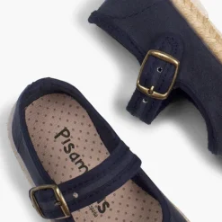 Menina Pisamonas Sapatos Merceditas Fivela Bamara E Juta