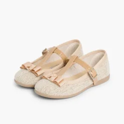 Menina Pisamonas Sapatos Merceditas Menina Tira Com Laco