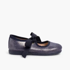 Menina Pisamonas Sapatos Merceditas Menina Com Brilho E Laco