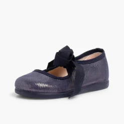 Menina Pisamonas Sapatos Merceditas Menina Com Brilho E Laco
