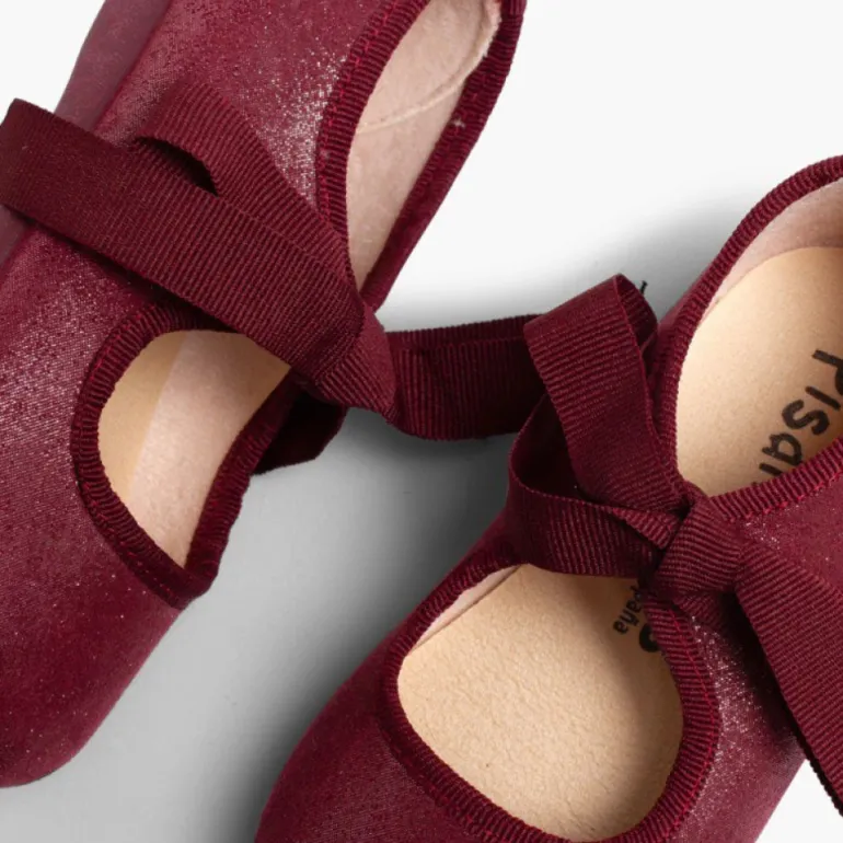 Menina Pisamonas Sapatos Merceditas Menina Com Brilho E Laco