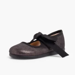 Menina Pisamonas Sapatos Merceditas Menina Com Brilho E Laco