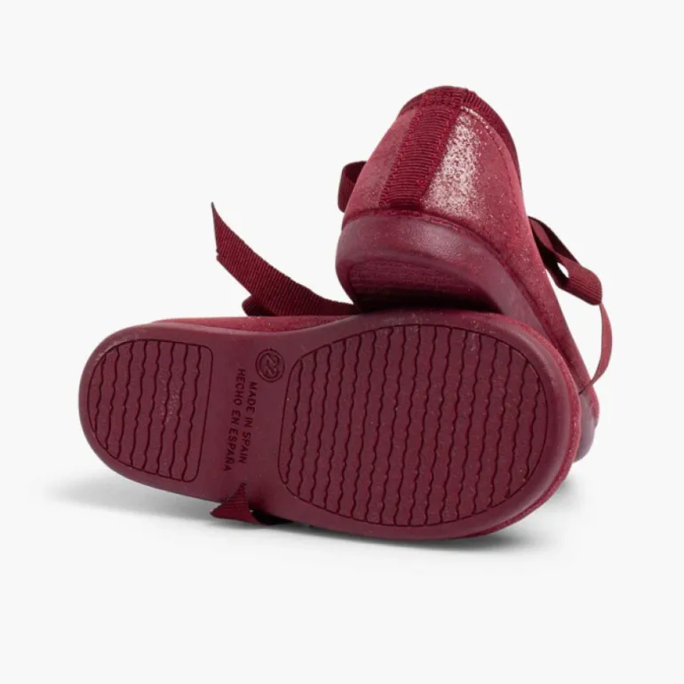 Menina Pisamonas Sapatos Merceditas Menina Com Brilho E Laco