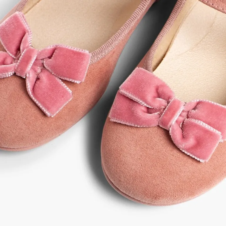 Menina Pisamonas Sapatos Merceditas Menina Fivela Laco Veludo