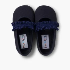 Menina Pisamonas Sapatos Merceditas Menina Tira Elastica Renda