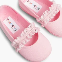 Menina Pisamonas Sapatos Merceditas Menina Tira Elastica Renda