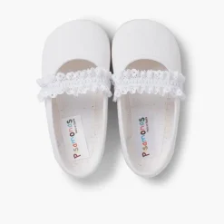 Menina Pisamonas Sapatos Merceditas Menina Tira Elastica Renda