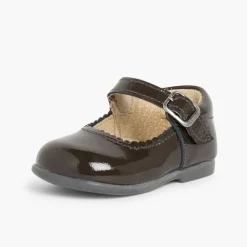 Menina Pisamonas Sapatos Merceditas Menina Verniz Fivela