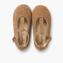 Menina Pisamonas Sapatos Merceditas Menina Camurca Com Fecho Pulseira