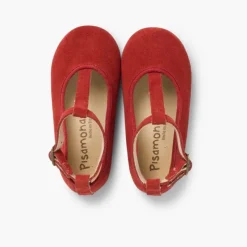 Menina Pisamonas Sapatos Merceditas Menina Camurca Com Fecho Pulseira