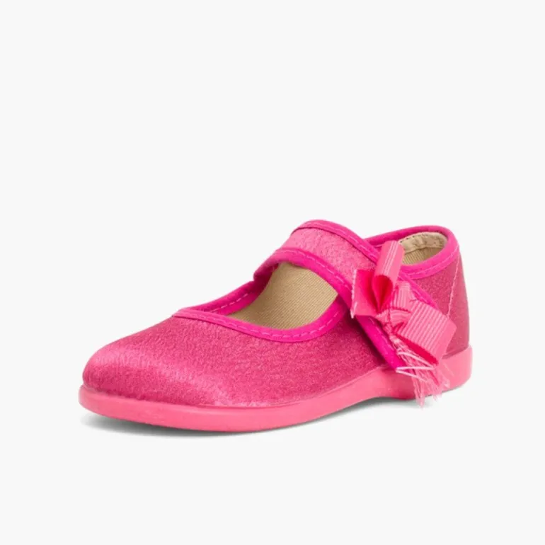 Menina Pisamonas Sapatos Merceditas Menina De Cetim Com Tiras Aderentes