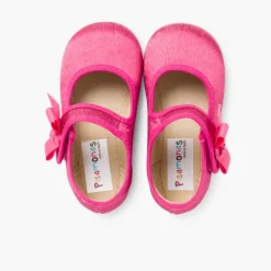 Menina Pisamonas Sapatos Merceditas Menina De Cetim Com Tiras Aderentes