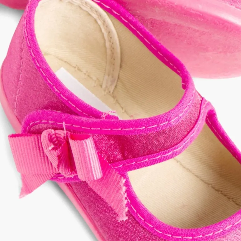 Menina Pisamonas Sapatos Merceditas Menina De Cetim Com Tiras Aderentes