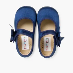 Menina Pisamonas Sapatos Merceditas Menina De Cetim Com Tiras Aderentes