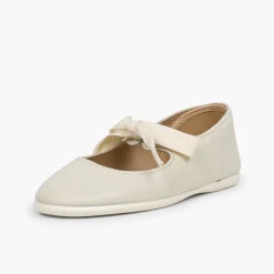 Menina Pisamonas Sapatos Merceditas Pele Fecho Laco