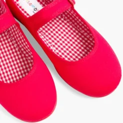 Menina Pisamonas Sapatos Merceditas Tecido Com Fivela Tamanhos Grandes