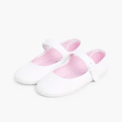 Menina Pisamonas Sapatos Merceditas Tecido Com Fivela Tamanhos Grandes