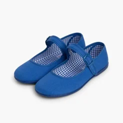 Menina Pisamonas Sapatos Merceditas Tecido Com Fivela Tamanhos Grandes