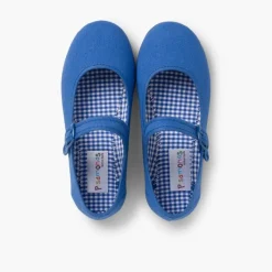 Menina Pisamonas Sapatos Merceditas Tecido Com Fivela Tamanhos Grandes