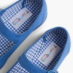 Menina Pisamonas Sapatos Merceditas Tecido Com Fivela Tamanhos Grandes
