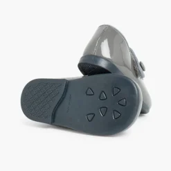 Menina Pisamonas Sapatos Merceditas Verniz Menina Com Tiras Aderentes