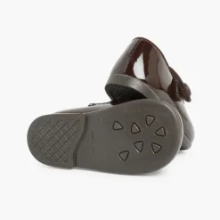 Menina Pisamonas Sapatos Merceditas Verniz Menina Com Tiras Aderentes