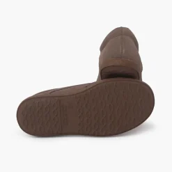 Menina Pisamonas Sapatos Oxford Camurca Sola Caramelo
