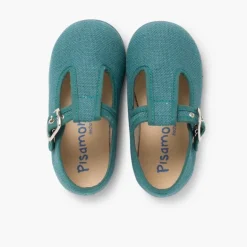 Menino Pisamonas Sapatos Pepito Linho Com Fivela