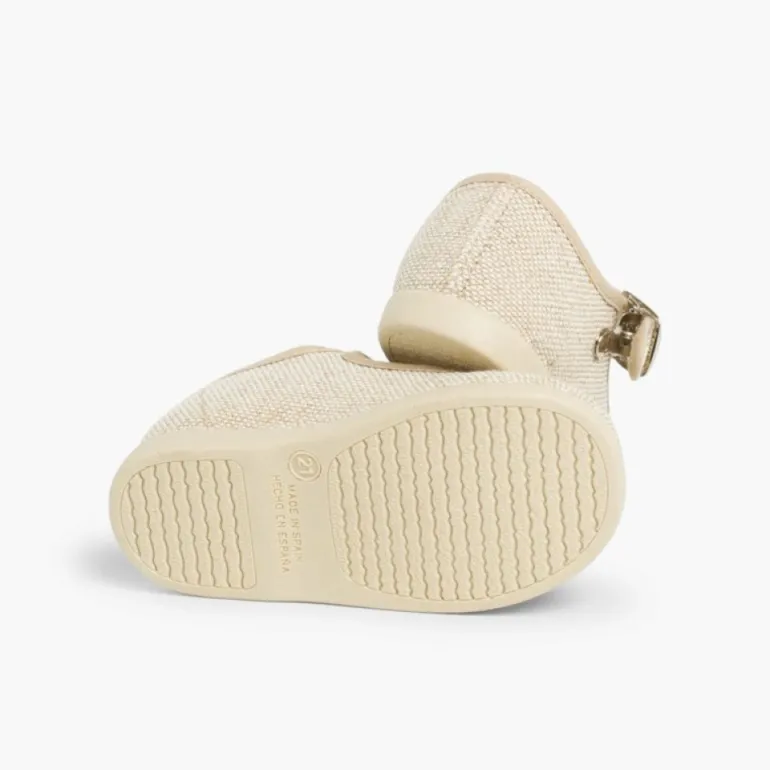 Menino Pisamonas Sapatos Pepito Linho Com Fivela