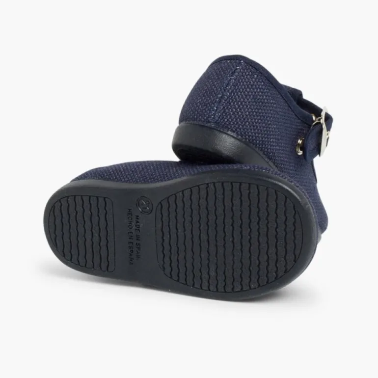 Menino Pisamonas Sapatos Pepito Linho Com Fivela
