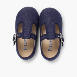 Menino Pisamonas Sapatos Pepito Linho Com Fivela