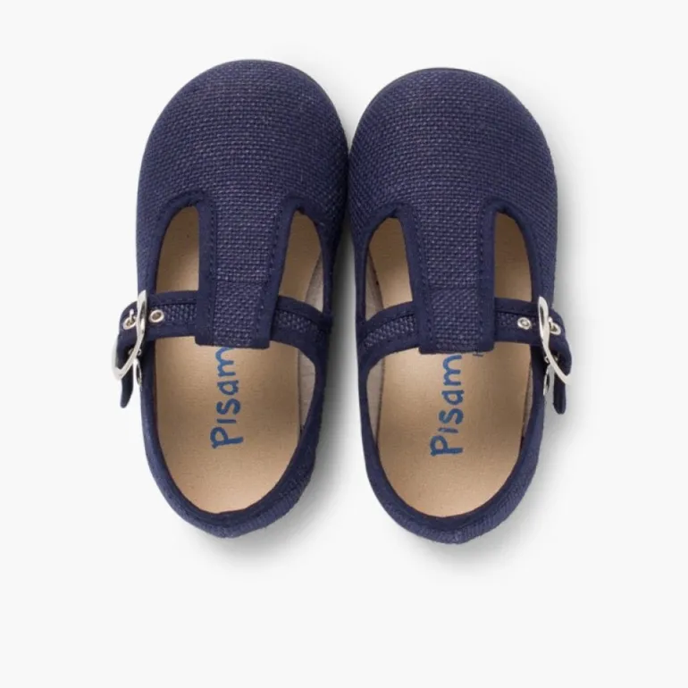 Menino Pisamonas Sapatos Pepito Linho Com Fivela