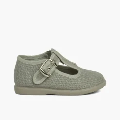 Menino Pisamonas Sapatos Pepito Linho Com Fivela